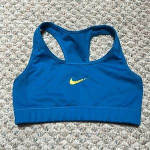 Nike blue livestrong sports bra. Size small
